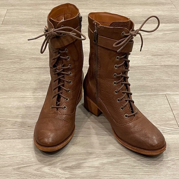 Kork-Ease Shoes - Kork Ease Mona Womens Boot Leather Renaissance Brown Whimsigoth Ren Faire 7M